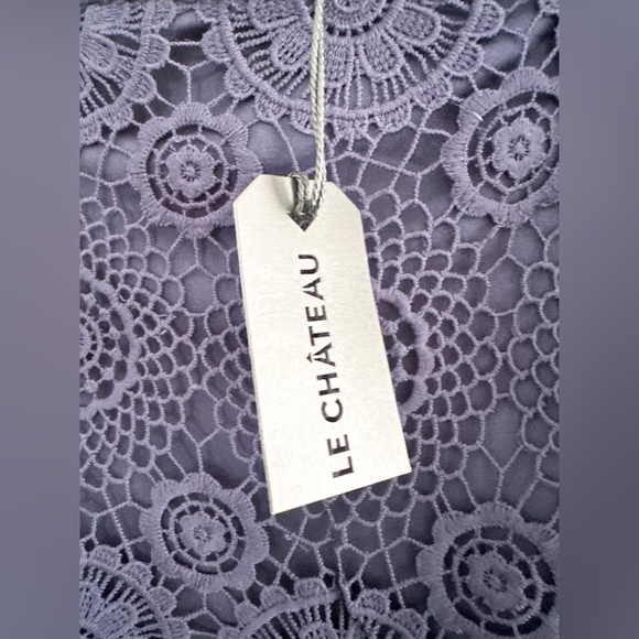 NWT - LeChateau Maxi Skirt - Navy - Lace Short Lining _ Size Large - Picture 3 of 8